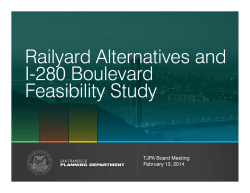 Railyard Alternatives and I-280 Boulevard