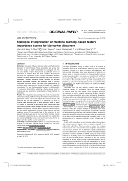 Statistical interpretation of machine learning