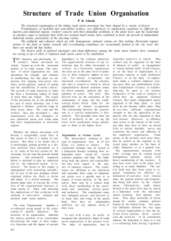 Structure of Trade Union Organisation