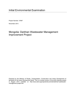 Initial Environmental Examination