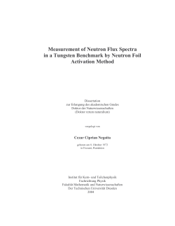 Measurement of Neutron Flux Spectra in a Tungsten Benchmark by