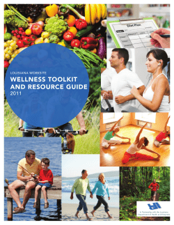 Louisiana Worksite Wellness ToolkiT and ResouRce Guide