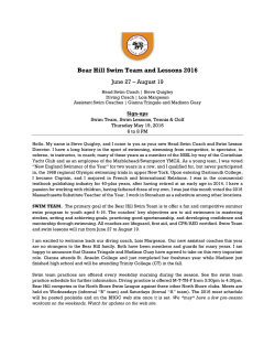 Bear Hill Swim Team and Lessons 2016