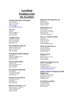 Certified Vendors List