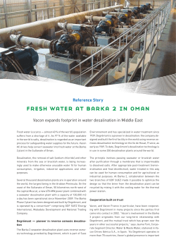 fresh water at barka 2 in oman