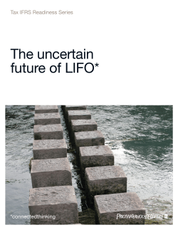 The uncertain future of LIFO
