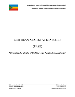 ERITREAN AFAR STATE IN EXILE (EASE)