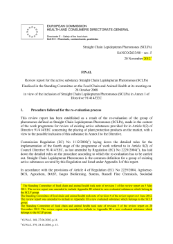 Straight Chain Lepidopteran Pheromones