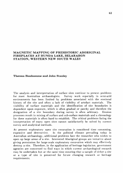 Magnetic mapping of prehistoric Aboriginal fireplaces at