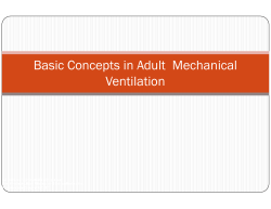 Basic Concepts in Adult Mechanical Ventilation