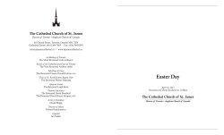 service leaflet - The Cathedral Church of St. James