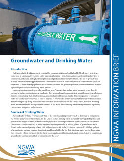 NGWA INFORMATION BRIEF - National Ground Water Association