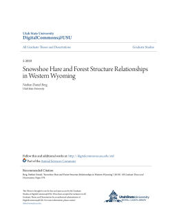 Snowshoe Hare and Forest Structure Relationships in Western