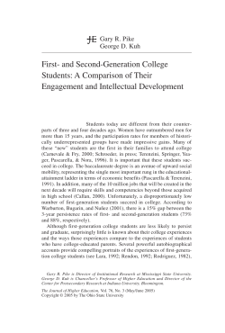 First- and second-generation college students: A