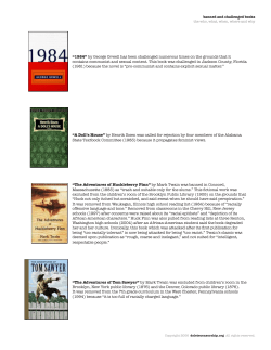 Banned Books - Delete Censorship.org