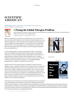 Fixing the Global Nitrogen Problem