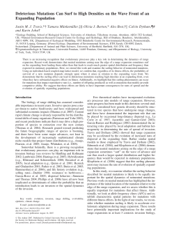 Deleterious Mutations Can Surf to High Densities