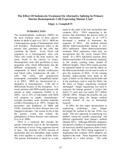 The Effect Of Sudemycin Treatment On Alternative Splicing In