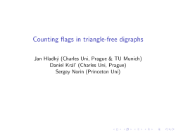 Counting flags in triangle