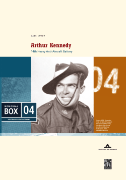 Arthur Kennedy - Australian War Memorial