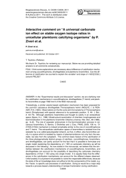 Interactive comment on “A universal carbonate ion effect on stable