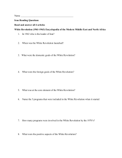 Iran Reading Questions Read and answer all 4 articles White