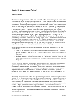 Chapter 11. Organizational Culture1