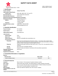SDS Carbon Fume Filter