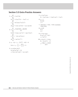 Section 5.5 Extra Practice Answers