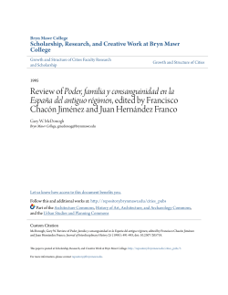 Review of Poder, familia y consanguinidad en la España del antiguo