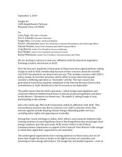ALEC - American Federation of Teachers