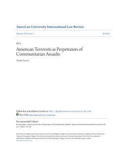 American Terrorists as Perpetrators of Communitarian Assaults