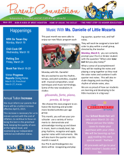 201503 Newsletter - Kids `R` Kids Learning Academy