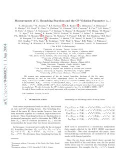 Measurements of KL Branching Fractions and the CP Violation