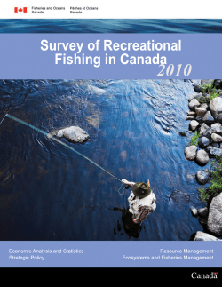 Survey of Recreational Fishing in Canada 2010