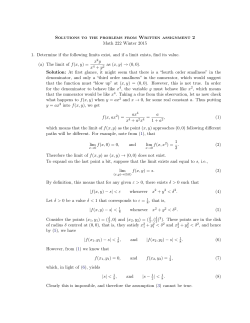 Solutions to the problems from Written assignment 2 Math 222