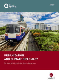 Urbanization and Climate Diplomacy: The Stake of Cities