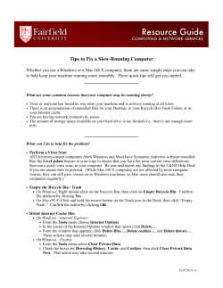 Tips to Fix a Slow-Running Computer