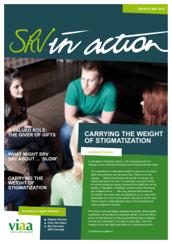 CARRYING THE WEIGHT OF STIGMATIZATION