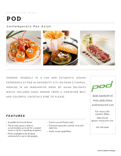 Contemporary Pan Asian FEATURES