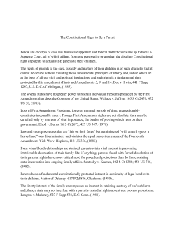 The Constitutional Right to Be a Parent