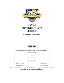 thesis organization - Dr. Robert E. Looney Homepage