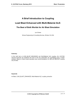 A Brief Introduction to Coupling Load Blast Enhanced with Multi