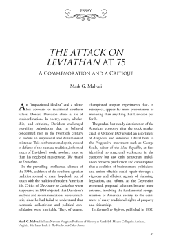the attack on leviathan at 75 - Intercollegiate Studies Institute