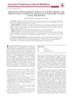 Quantitative Physicochemical Analysis of Acid‐Base Balance and