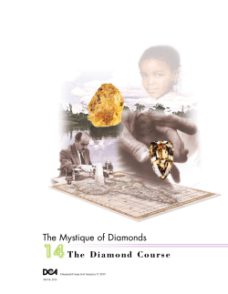 The Mystique of Diamonds - Diamond Council of America Student