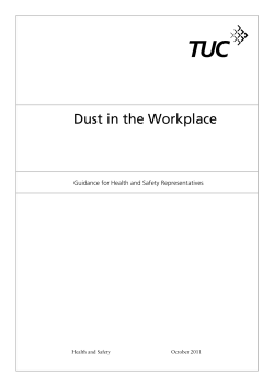Dust in the Workplace