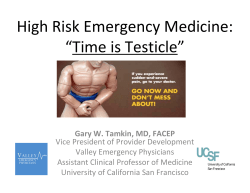 Time is Testicle - Continuing Medical Education