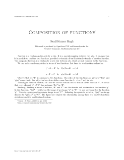 Composition of functions