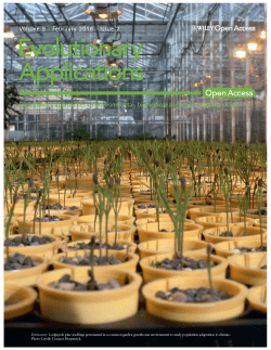 Adaptation of lodgepole pine and interior spruce